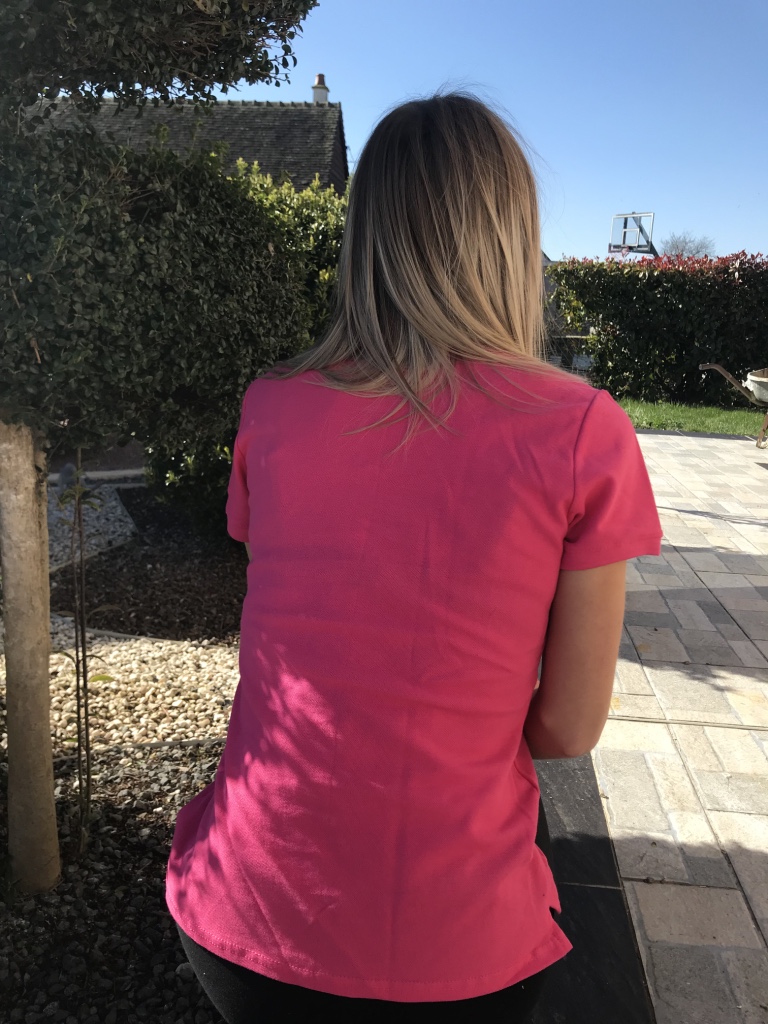 Polo Pétanque femme Famille Rocher 100% coton fuchsia avec broderie – Image 3