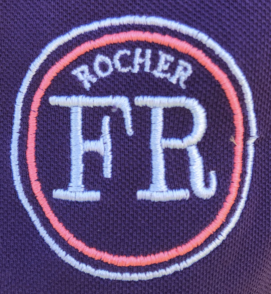 Polo Pétanque femme violet et rose Famille Rocher – Image 2