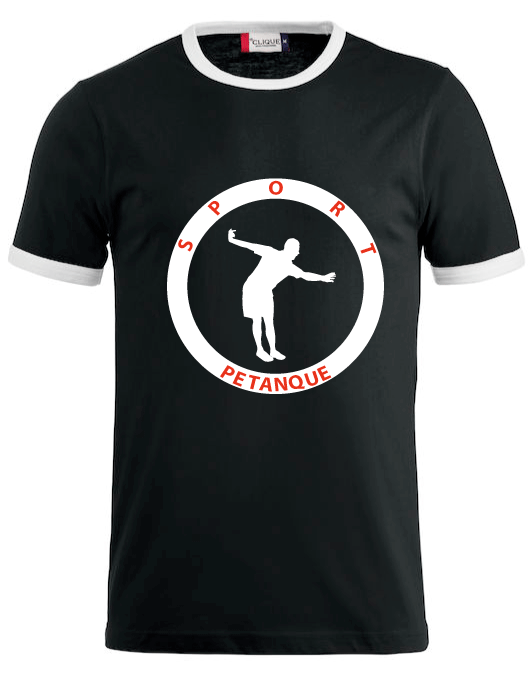 Tee-shirt bicolore sport Pétanque famille Rocher – Image 2